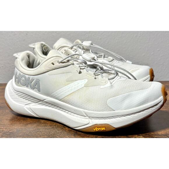 Hoka Shoes - Hoka Transport White Gum Running Shoes Women's Size 6B Sneakers 1123154 WWH